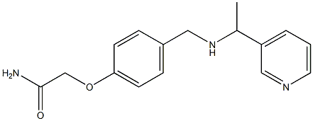 2-[4-({[1-(pyridin-3-yl)ethyl]amino}methyl)phenoxy]acetamide Structure