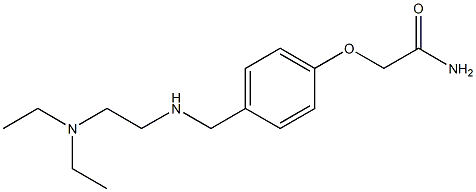 2-[4-({[2-(diethylamino)ethyl]amino}methyl)phenoxy]acetamide Structure