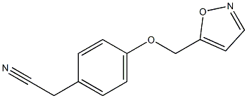 2-[4-(1,2-oxazol-5-ylmethoxy)phenyl]acetonitrile 구조식 이미지