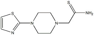 2-[4-(1,3-thiazol-2-yl)piperazin-1-yl]ethanethioamide Structure
