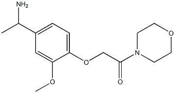 2-[4-(1-aminoethyl)-2-methoxyphenoxy]-1-(morpholin-4-yl)ethan-1-one Structure