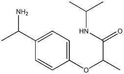 2-[4-(1-aminoethyl)phenoxy]-N-(propan-2-yl)propanamide 구조식 이미지