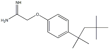 2-[4-(2,4,4-trimethylpentan-2-yl)phenoxy]ethanimidamide Structure