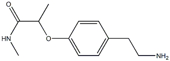 2-[4-(2-aminoethyl)phenoxy]-N-methylpropanamide Structure