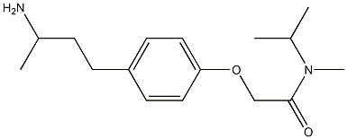 2-[4-(3-aminobutyl)phenoxy]-N-methyl-N-(propan-2-yl)acetamide 구조식 이미지