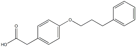 2-[4-(3-phenylpropoxy)phenyl]acetic acid 구조식 이미지