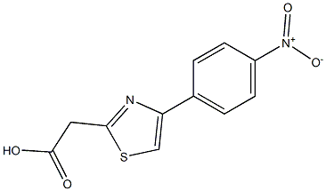 2-[4-(4-nitrophenyl)-1,3-thiazol-2-yl]acetic acid 구조식 이미지