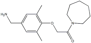 2-[4-(aminomethyl)-2,6-dimethylphenoxy]-1-(azepan-1-yl)ethan-1-one 구조식 이미지