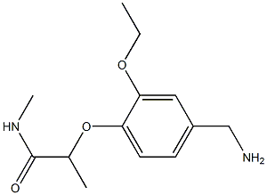 2-[4-(aminomethyl)-2-ethoxyphenoxy]-N-methylpropanamide Structure