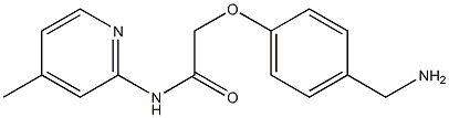 2-[4-(aminomethyl)phenoxy]-N-(4-methylpyridin-2-yl)acetamide Structure