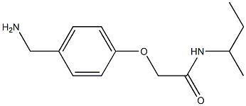 2-[4-(aminomethyl)phenoxy]-N-(sec-butyl)acetamide 구조식 이미지