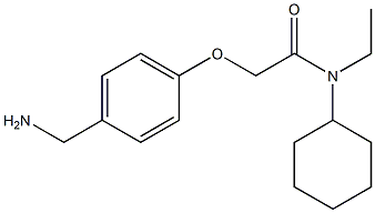 2-[4-(aminomethyl)phenoxy]-N-cyclohexyl-N-ethylacetamide 구조식 이미지