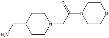 2-[4-(aminomethyl)piperidin-1-yl]-1-(morpholin-4-yl)ethan-1-one Structure