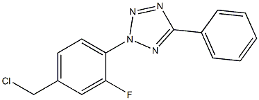 2-[4-(chloromethyl)-2-fluorophenyl]-5-phenyl-2H-1,2,3,4-tetrazole Structure