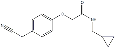 2-[4-(cyanomethyl)phenoxy]-N-(cyclopropylmethyl)acetamide Structure