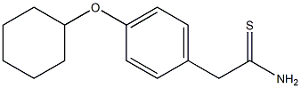 2-[4-(cyclohexyloxy)phenyl]ethanethioamide Structure