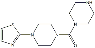 2-[4-(piperazin-1-ylcarbonyl)piperazin-1-yl]-1,3-thiazole 구조식 이미지