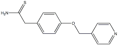 2-[4-(pyridin-4-ylmethoxy)phenyl]ethanethioamide 구조식 이미지