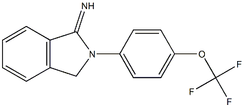 2-[4-(trifluoromethoxy)phenyl]-2,3-dihydro-1H-isoindol-1-imine Structure