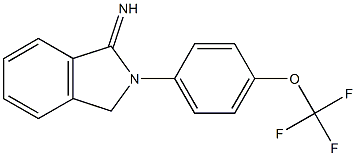 2-[4-(trifluoromethoxy)phenyl]-2,3-dihydro-1H-isoindol-1-imine 구조식 이미지