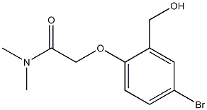 2-[4-bromo-2-(hydroxymethyl)phenoxy]-N,N-dimethylacetamide Structure