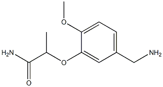 2-[5-(aminomethyl)-2-methoxyphenoxy]propanamide Structure