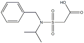 2-[benzyl(propan-2-yl)sulfamoyl]acetic acid 구조식 이미지