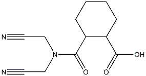 2-[bis(cyanomethyl)carbamoyl]cyclohexane-1-carboxylic acid Structure