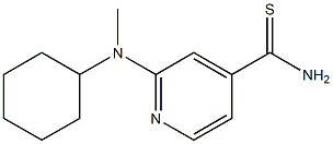 2-[cyclohexyl(methyl)amino]pyridine-4-carbothioamide 구조식 이미지