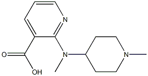 2-[methyl(1-methylpiperidin-4-yl)amino]pyridine-3-carboxylic acid Structure