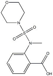 2-[methyl(morpholine-4-sulfonyl)amino]benzoic acid Structure