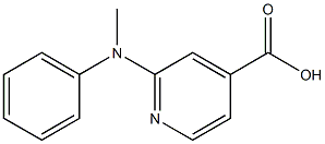 2-[methyl(phenyl)amino]pyridine-4-carboxylic acid 구조식 이미지