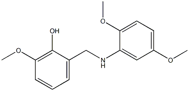 2-{[(2,5-dimethoxyphenyl)amino]methyl}-6-methoxyphenol Structure