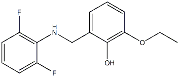 2-{[(2,6-difluorophenyl)amino]methyl}-6-ethoxyphenol 구조식 이미지