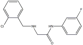 2-{[(2-chlorophenyl)methyl]amino}-N-(3-fluorophenyl)acetamide 구조식 이미지