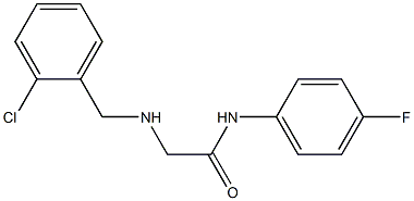 2-{[(2-chlorophenyl)methyl]amino}-N-(4-fluorophenyl)acetamide Structure