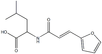 2-{[(2E)-3-(2-furyl)prop-2-enoyl]amino}-4-methylpentanoic acid Structure