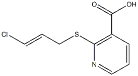 2-{[(2E)-3-chloroprop-2-enyl]thio}nicotinic acid Structure