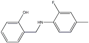 2-{[(2-fluoro-4-methylphenyl)amino]methyl}phenol 구조식 이미지