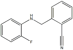 2-{[(2-fluorophenyl)amino]methyl}benzonitrile 구조식 이미지