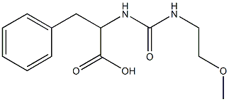 2-{[(2-methoxyethyl)carbamoyl]amino}-3-phenylpropanoic acid Structure