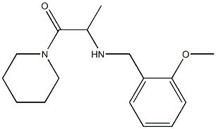 2-{[(2-methoxyphenyl)methyl]amino}-1-(piperidin-1-yl)propan-1-one Structure