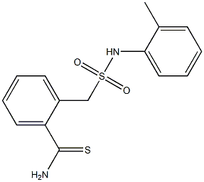 2-{[(2-methylphenyl)sulfamoyl]methyl}benzene-1-carbothioamide 구조식 이미지