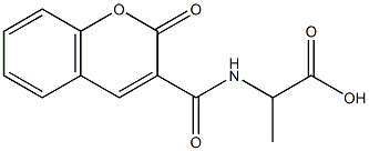 2-{[(2-oxo-2H-chromen-3-yl)carbonyl]amino}propanoic acid 구조식 이미지