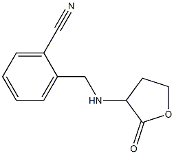 2-{[(2-oxooxolan-3-yl)amino]methyl}benzonitrile Structure