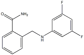 2-{[(3,5-difluorophenyl)amino]methyl}benzamide 구조식 이미지