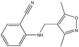 2-{[(3,5-dimethyl-1,2-oxazol-4-yl)methyl]amino}benzonitrile 구조식 이미지