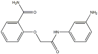 2-{[(3-aminophenyl)carbamoyl]methoxy}benzamide Structure