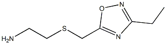 2-{[(3-ethyl-1,2,4-oxadiazol-5-yl)methyl]sulfanyl}ethan-1-amine Structure