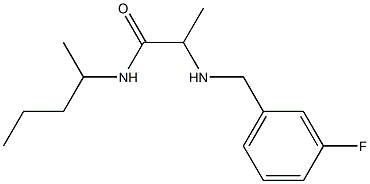 2-{[(3-fluorophenyl)methyl]amino}-N-(pentan-2-yl)propanamide 구조식 이미지